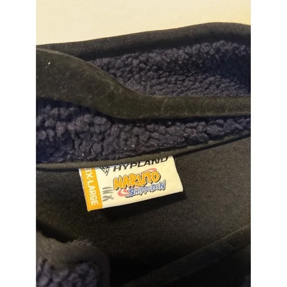 HYPLANDSHIPPUDEN OBITO SHERPA JACKET (NAVY)‎ Size 3XL Anime Naruto shippuden